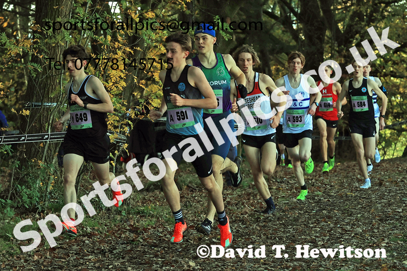 Mens Under-17s 2025 National Cross Country Relays, Berry Hill Park, Mansfield. Photo: David T. Hewitson/Sports for All Pics